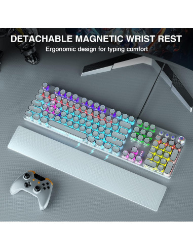 Combo Teclado Mecánico AULA F2088 y Ratón Inalámbrico SC100