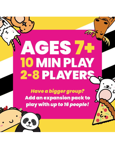 Juego de Cartas Taco Gato Cabra Queso Pizza - Dolphin Hat