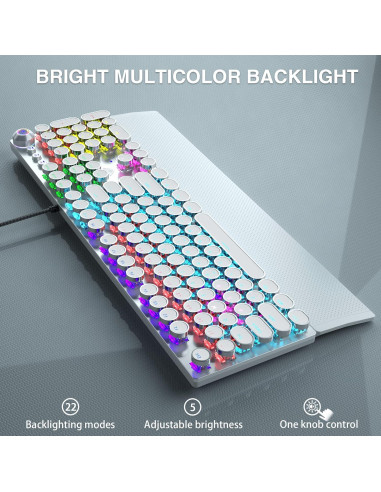 Combo Teclado Mecánico AULA F2088 y Ratón Inalámbrico SC100