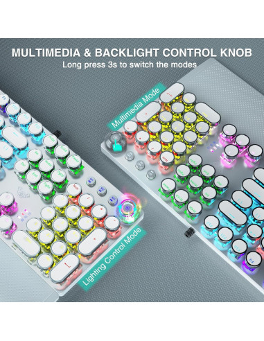 Combo Teclado Mecánico AULA F2088 y Ratón Inalámbrico SC100