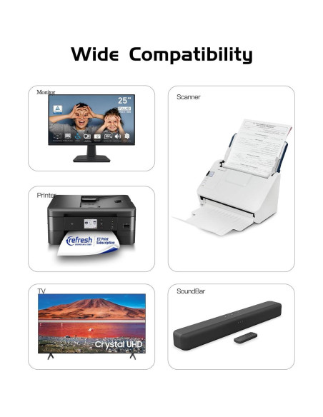 Cable de Alimentación AC SUPERER 1,22 m para Xbox y PS