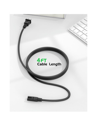 Cable de Alimentación AC SUPERER 1,22 m para Xbox y PS