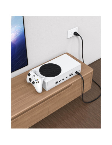 Cable de Alimentación AC SUPERER 1,22 m para Xbox y PS