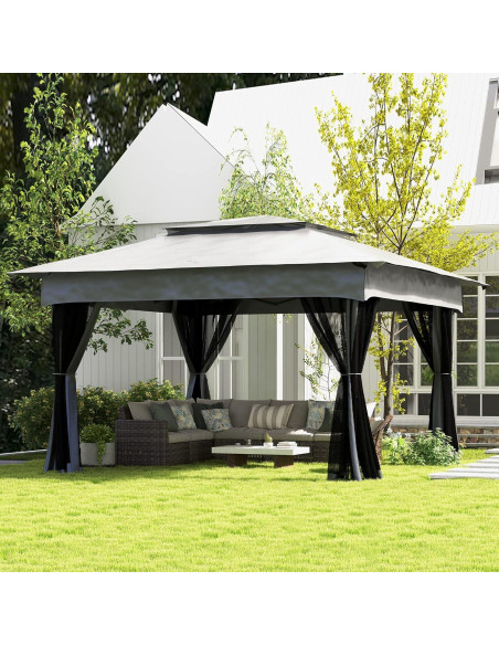 Carpa Plegable Adigyco 3.25x3.25m con Malla y Bolsa de Transporte