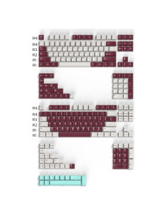 Juego de Teclas Mecánicas Mintcaps 253 Doubleshot Cherry 60% 75%