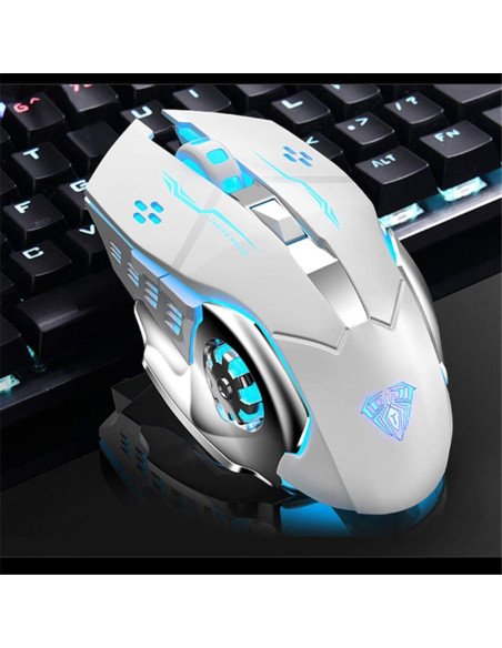 Combo Teclado Mecánico AULA F2088 y Ratón Inalámbrico SC100