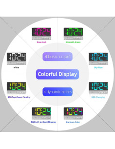 Reloj Despertador Digital XUANZIT LED con Alarma Fuerte 2
