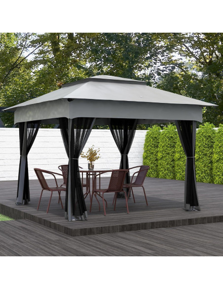 Carpa Plegable Adigyco 3.25x3.25m con Malla y Bolsa de Transporte