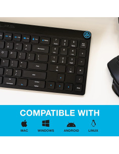 Teclado Inalámbrico JLab JBuds, 95 Teclas, Bluetooth y USB 2