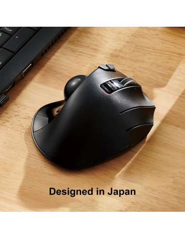 Ratón Trackball Inalámbrico ELECOM EX-G, Ergonómico, 6 Botones