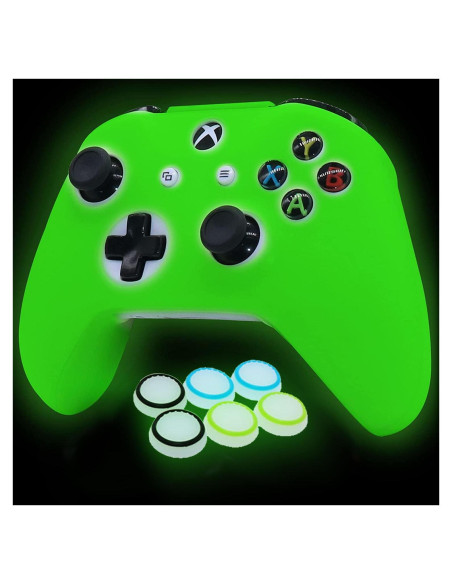 Funda de Silicona Grip HLRAO para Xbox One S + 6 Accesorios