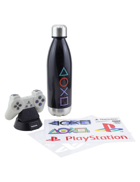 Conjunto de Regalo Paladone PlayStation con Luz y Botella