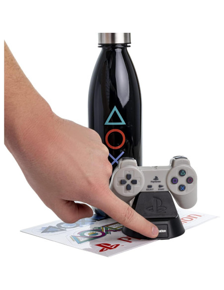 Conjunto de Regalo Paladone PlayStation con Luz y Botella