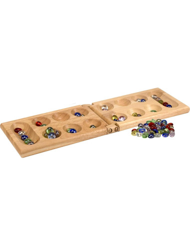 Mancala Juego de Madera Plegable Pressman 2 Jugadores