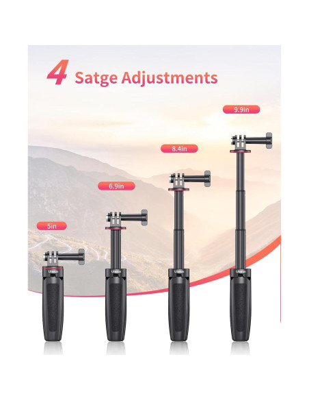 Bastón de Selfie Extensible ULANZI MT-09 para Cámara de Acción