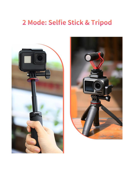 Bastón de Selfie Extensible ULANZI MT-09 para Cámara de Acción