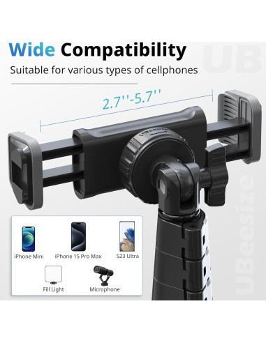 Trípode UBeesize para Teléfono 182.88 cm con Control Remoto