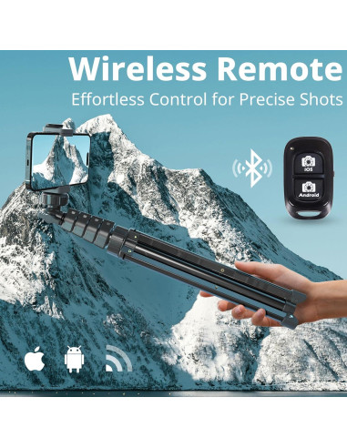 Trípode UBeesize para Teléfono 182.88 cm con Control Remoto