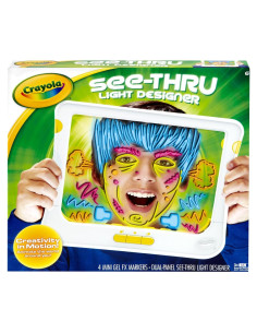 Crayola Diseñador de Luz Transparente con 4 Marcadores