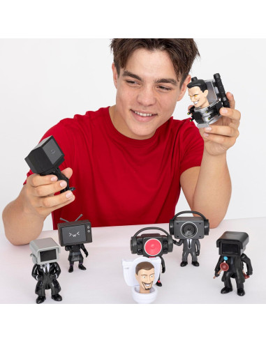 Figuras Coleccionables Skibidi Toilet - Paquete de 2, 15.24 cm