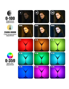 Luz de Video RGB ULANZI VL120 LED Portátil 3100mAh 2