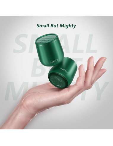 Altavoz Bluetooth INSMY C17-MAX Mini Impermeable Verde
