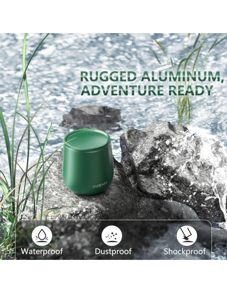 Altavoz Bluetooth INSMY C17-MAX Mini Impermeable Verde