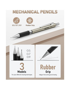 Juego de Lápices Mecánicos Nicpro 35PCS 0.5-2.0mm Profesional 2
