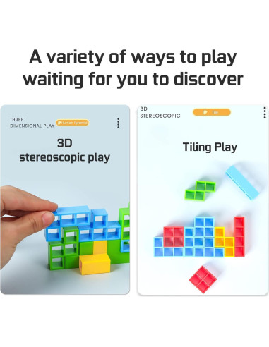 Juego de Bloques de Apilamiento 48 Piezas ALKISTA