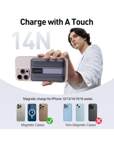 Cargador Inalámbrico Portátil SHENZHEN 10000mAh 22.5W LED 2