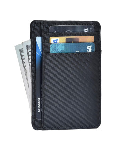 Billetera Minimalista de Cuero Clifton Heritage con RFID 7.6cm