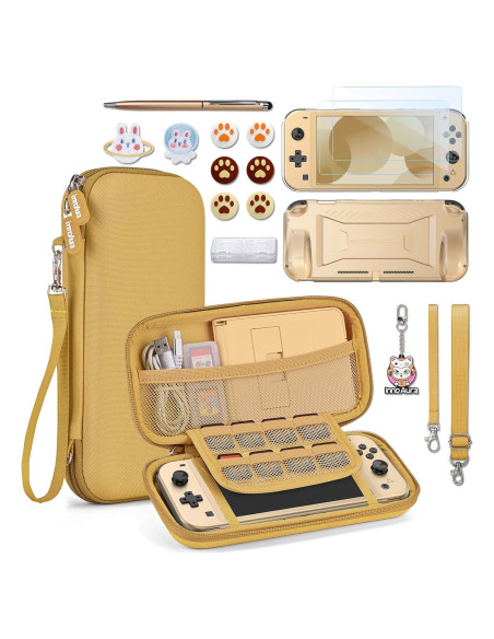 Accesorios innoAura 18 en 1 para Switch Lite con estuche