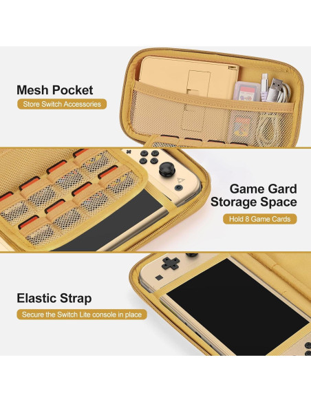 Accesorios innoAura 18 en 1 para Switch Lite con estuche
