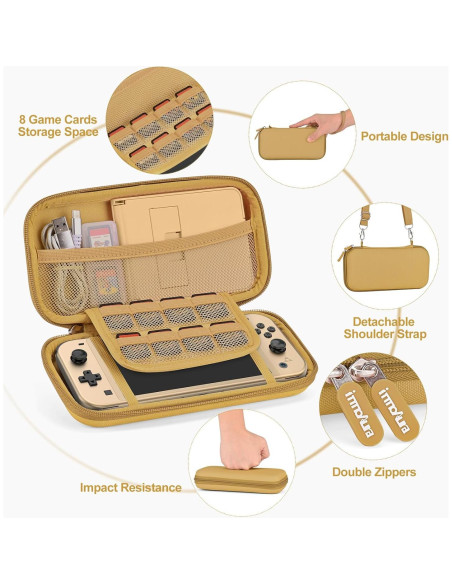 Accesorios innoAura 18 en 1 para Switch Lite con estuche