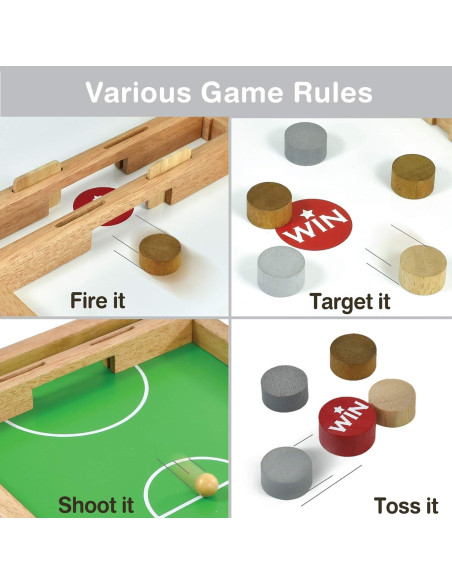 Juego de Mesa Madera Soy FLICK n KICK Deluxe 12 Juegos Juego de Mesa Madera Soy FLICK n KICK Deluxe 12 Juegos