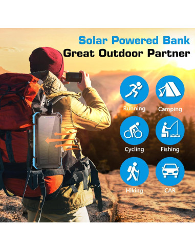 Banco de Energía Solar 36000mAh Dongguan Carga Rápida
