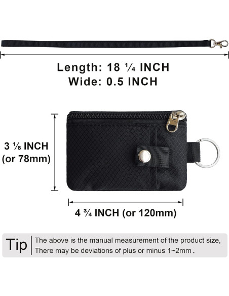 Billetera Minimalista CHENSPRX con Bloqueo RFID y Cremallera