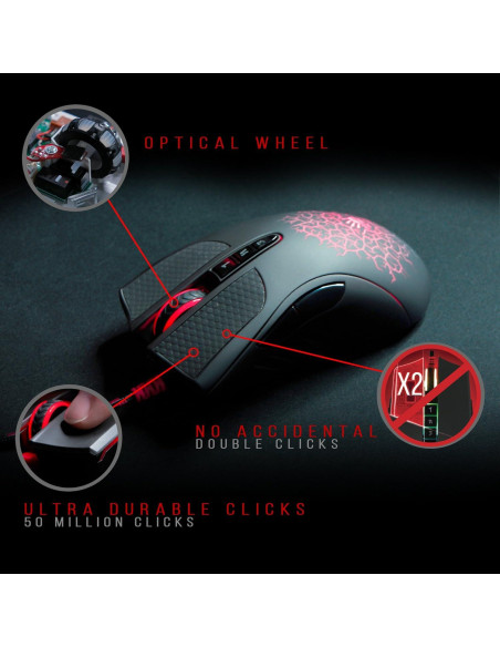 Ratón Óptico para Juegos Bloody AL90 - 8 Botones Programables
