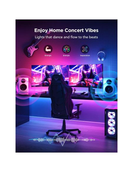 Tira de Luz LED Govee para TV 40-50" RGBIC Control App Tira de Luz LED Govee para TV 40-50" RGBIC Control App