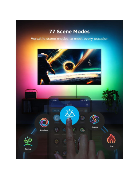 Tira de Luz LED Govee para TV 40-50" RGBIC Control App Tira de Luz LED Govee para TV 40-50" RGBIC Control App