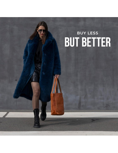 Bolso Tote de Cuero Genuino Berliner Bags Sevilla 40x35cm