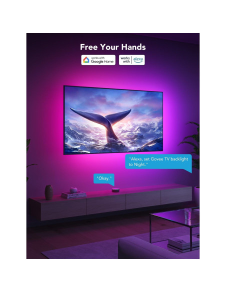 Tira de Luz LED Govee para TV 40-50" RGBIC Control App Tira de Luz LED Govee para TV 40-50" RGBIC Control App