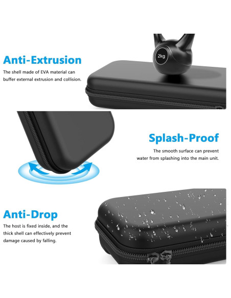 Funda HEYSTOP para Nintendo Switch y OLED 2021, Negra