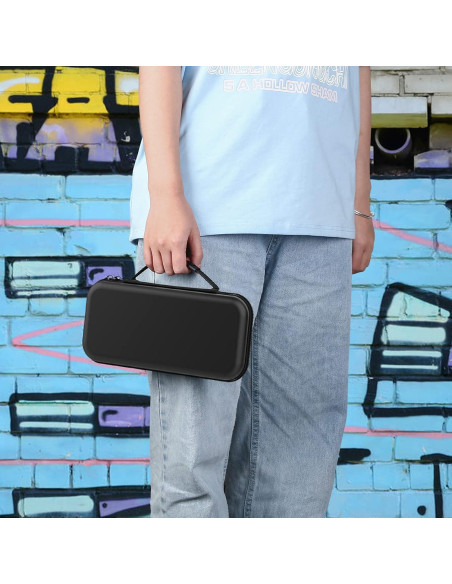 Funda HEYSTOP para Nintendo Switch y OLED 2021, Negra