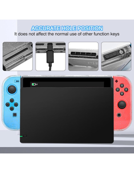 Funda Cristal DLseego para Nintendo Switch - Brillo y Protección