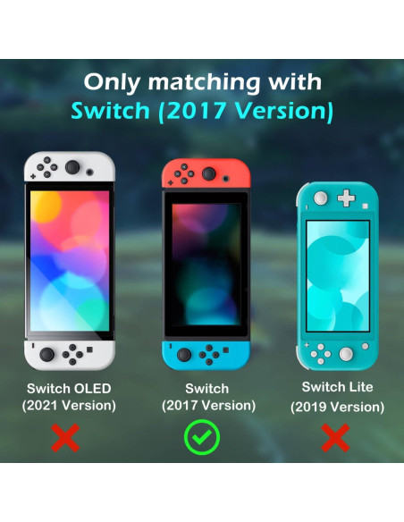 Funda Cristal DLseego para Nintendo Switch - Brillo y Protección