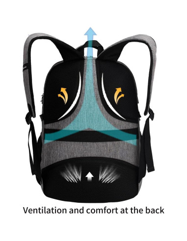 Mochila Antirrobo SHRRADOO 17" USB para Portátil y Viaje