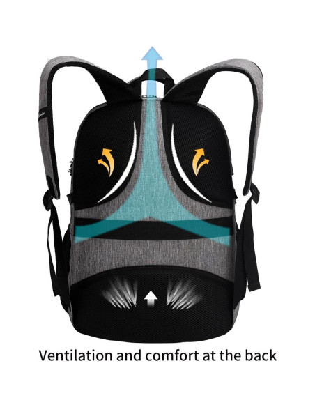 Mochila Antirrobo SHRRADOO 17" USB para Portátil y Viaje