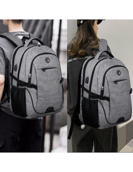 Mochila Antirrobo SHRRADOO 17" USB para Portátil y Viaje