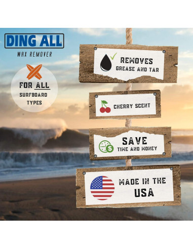 Removedor de Cera Líquido Ding All 240 ml Aroma Cereza